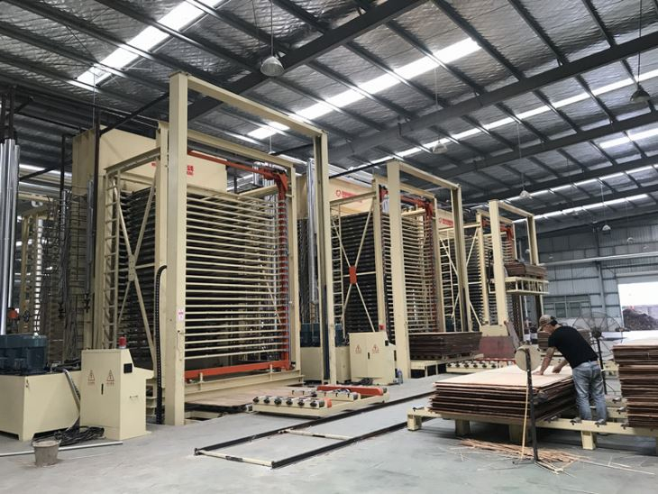 600 Tons 36 Openings Hot Press With Loadig System